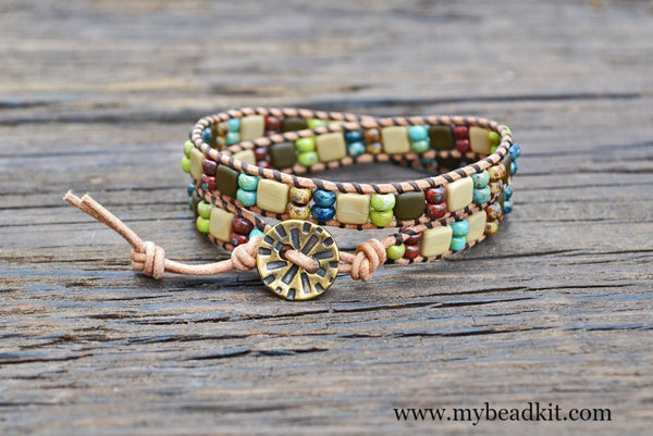 Golden Seed Wrap Bracelet