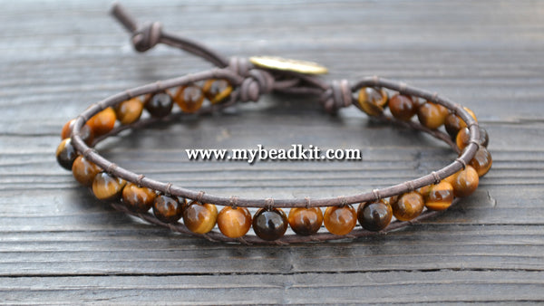Practical Magic Tiger Eye Leather Bracelet Tigers Eye Practical
