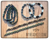 NEW! Berry Bead Bracelet Kit - Matte Brown Iris