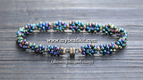 NEW! Berry Bead Bracelet Kit - Shiny Black Iris