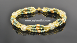 Boho Chic 4-Strand Melon & Seed Bead Bracelet Kit (Golden Khaki)