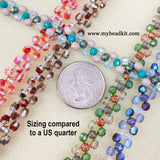Right Angle Weave Glass Bead Bracelet Kit (Tangerine)