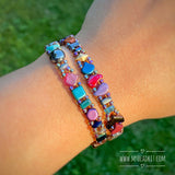 "Mix-It-Up!" Beaded Bracelet Kit with 2-Hole Glass Beads