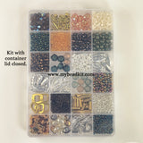 NEW! Bead Assortment Box (Gold, Brown, Green & Silver)