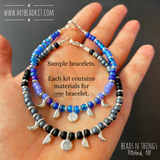 Moon Phases Bracelet Kit - Blue Moon (Blue & Violet)