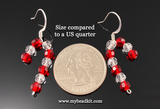 Crystal Candy Cane Earrings