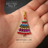 Beaded Holiday Tree Pendant (2-Kit Pack)