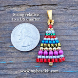 Beaded Holiday Tree Pendant (2-Kit Pack)