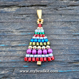 Beaded Holiday Tree Pendant (2-Kit Pack)