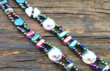 SOLD OUT! Mix It Up! Beaded Bracelet Kit with 2-Hole Glass Beads (Teal Pink White)