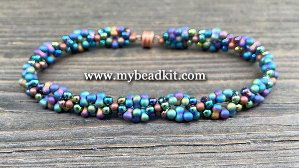 Berry Bead Bracelet Kit - Blue Iris