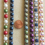 Sweet Candy! Beaded Bracelet Kit with 2-Hole Glass Beads (Terra Blue)