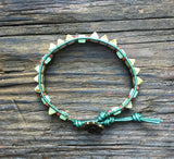SOLD OUT! Pyramid Bead Wrap Bracelet Kit (Picasso Pyramid with Coral accents)