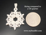 Beaded Snowflake Pendant