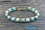 Sweet Candy! Beaded Bracelet Kit with 2-Hole Glass Beads (Terra Blue)